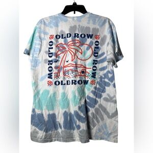 Old Row Tee Shirt Tropic Tie Dye Print Top